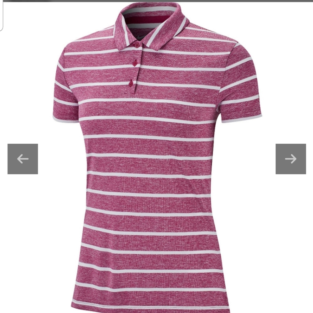  Women's Dri-FIT Victory Stripe Golf Shirts